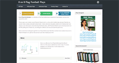 Desktop Screenshot of 8on8flagfootballplays.com