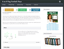 Tablet Screenshot of 8on8flagfootballplays.com
